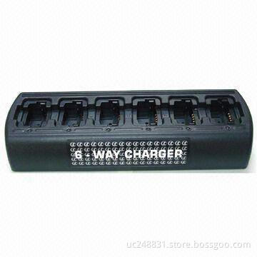 6-way Charger with 15 to 30°C Operating Temperatures, Measures 510 x 172 x 80mm
